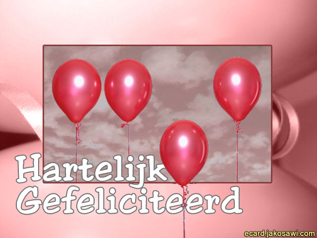 gefeliciteerd ballon