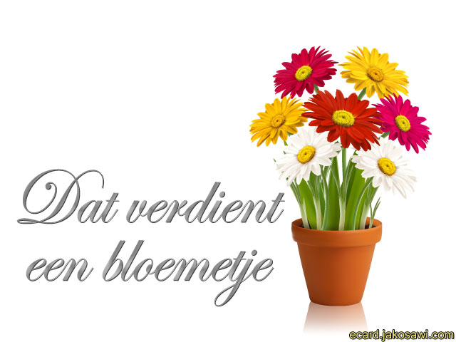 verdient bloemetje 1201
