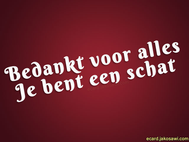 bedankt schat 1401