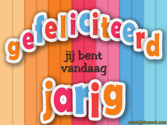 gefeliciteerd stripe 1401