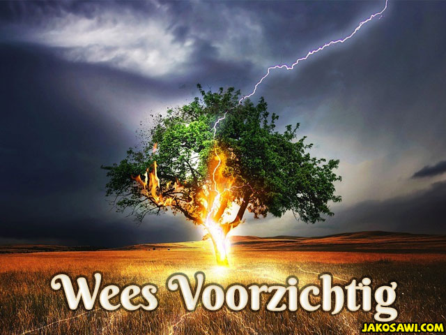 onweer wees voorzichtig 1801