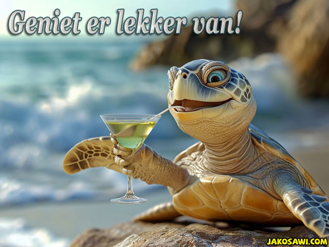 geniet er lekker van 2401