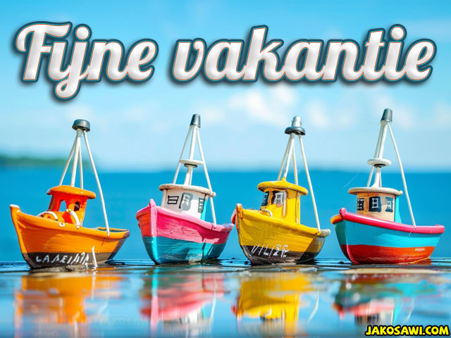 fijne vakantie bootjes 2401