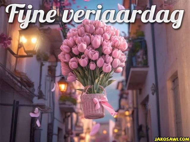 fijne verjaardag tulpen 2501