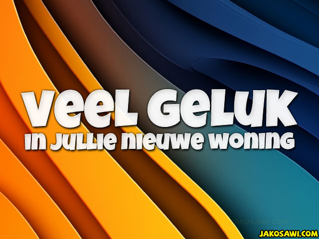 geluk nieuwe woning 2401