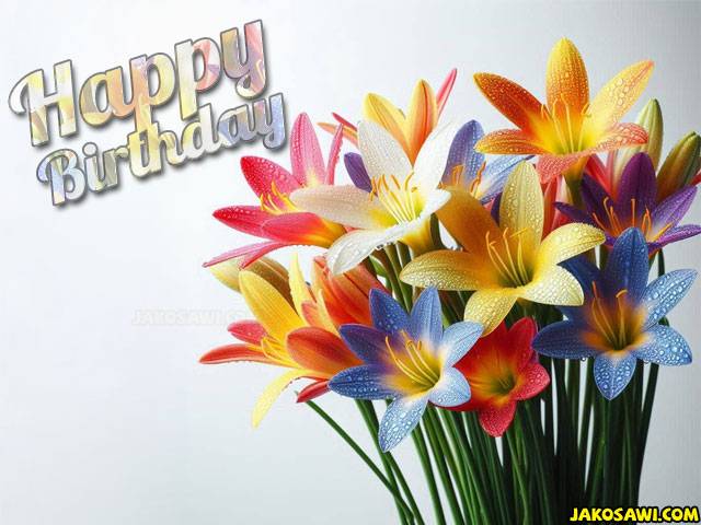 happy birthday flowers 2501