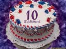 10 jaar taart