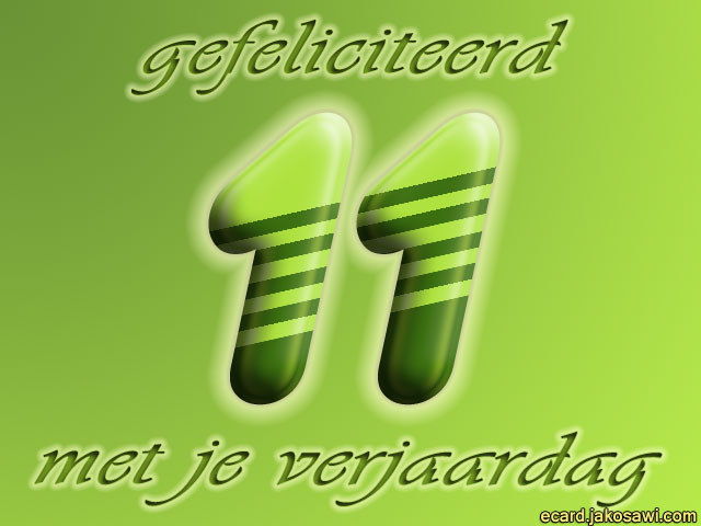 11 jaar groen