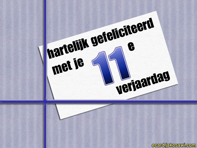 11 jaar kado