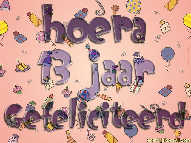 13 jaar pakjes
