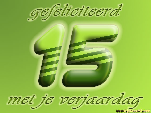15 jaar groen