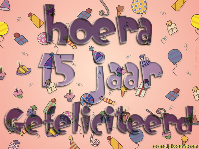 15 jaar pakjes