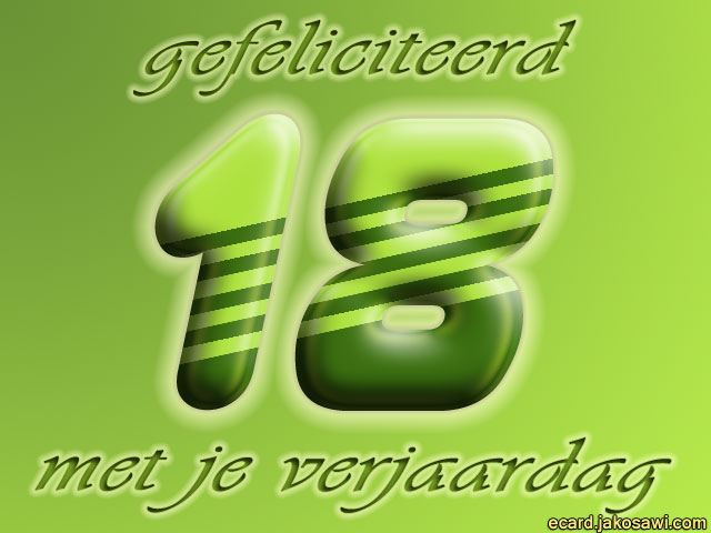 18 jaar groen