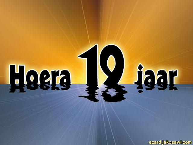 19 jaar sunset