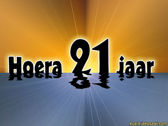 21 jaar sunset