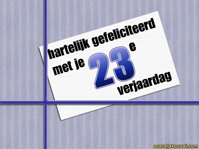 23 jaar kado