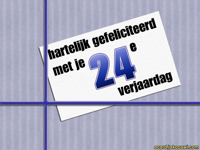 24 jaar kado