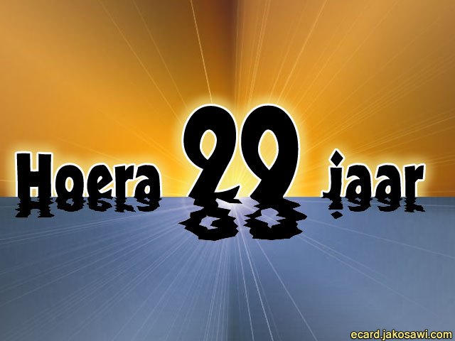 29 jaar sunset
