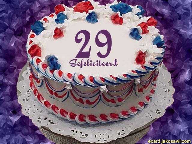 29 jaar taart