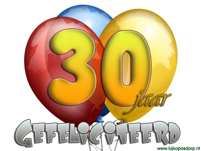 30 jaar ballon