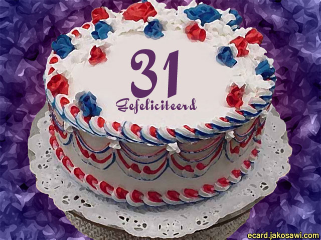31 jaar taart
