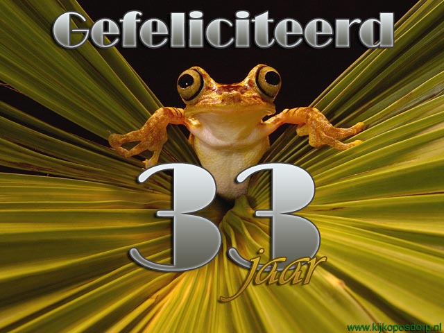 33 jaar kikker