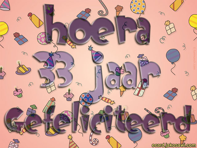 33 jaar pakjes