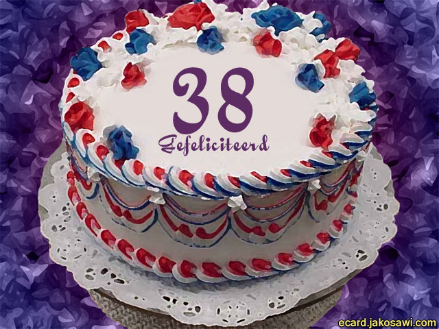 38 jaar taart