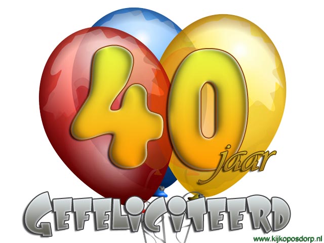 40 jaar ballon