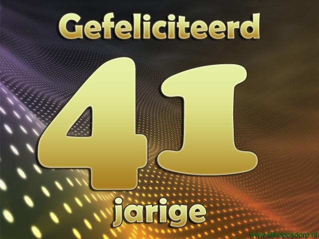 41 jaar golf