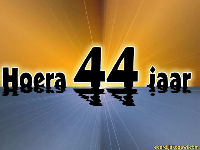 44 jaar sunset