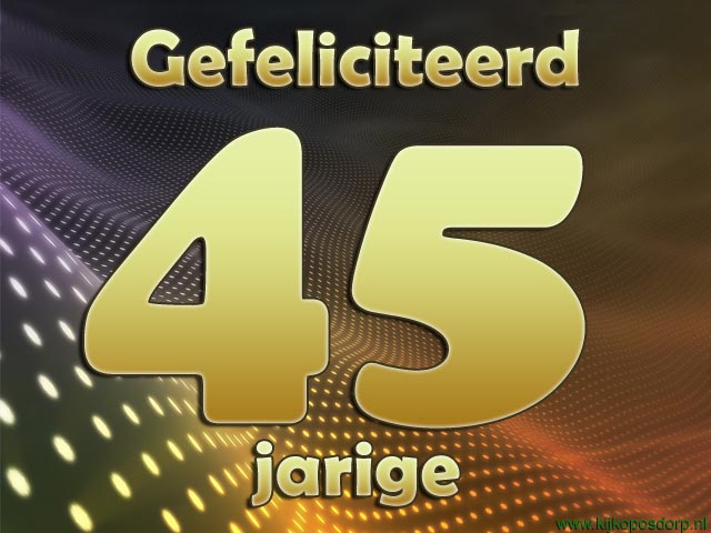 45 jaar golf