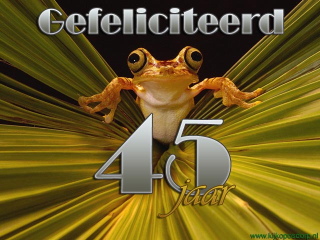 45 jaar kikker