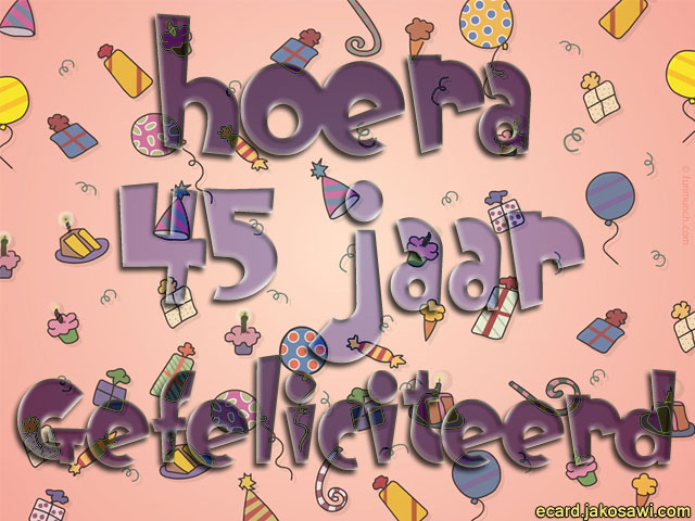 45 jaar pakjes