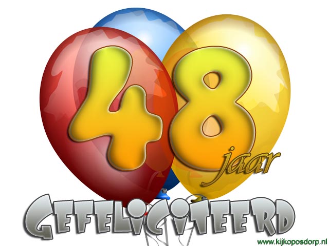 48 jaar ballon