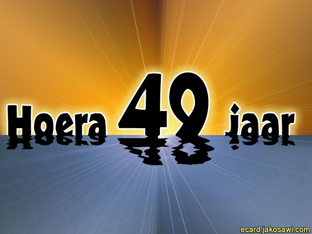 49 jaar sunset