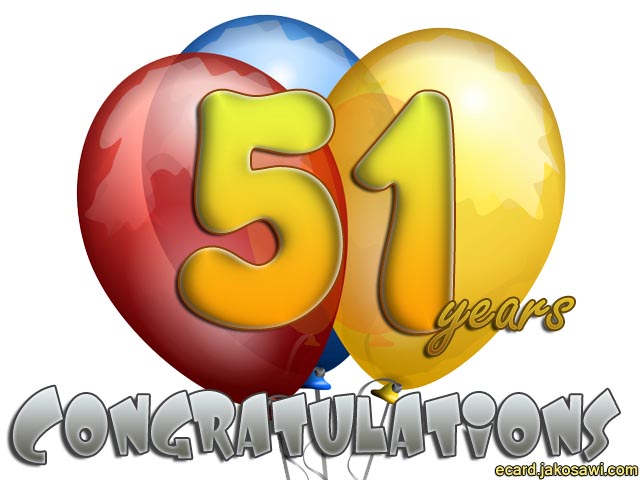 51 years balloon