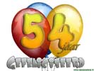 54 jaar ballon