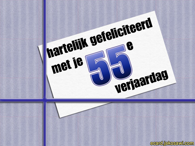 55 jaar kado