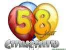 58 jaar ballon