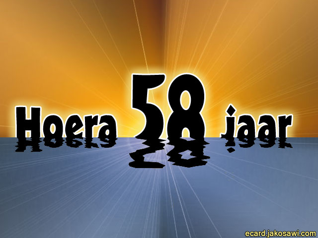 58 jaar sunset
