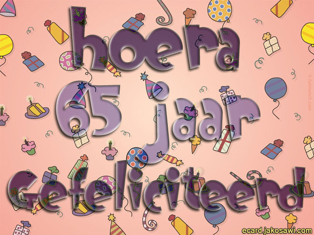 65 jaar pakjes