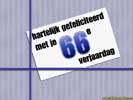 66 jaar kado