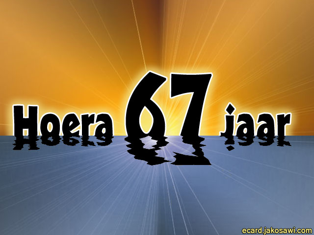 67 jaar sunset
