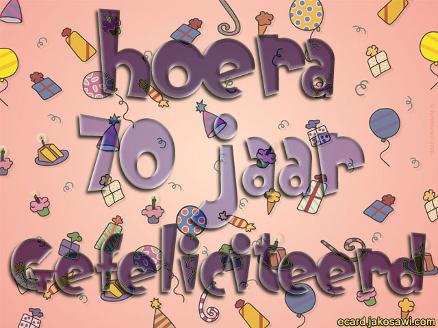 70 jaar pakjes