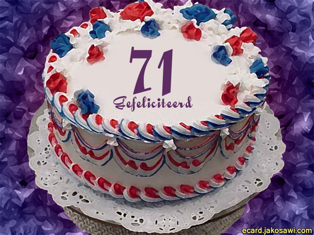 71 jaar taart