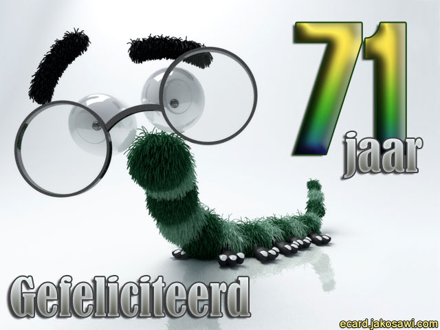 71 jaar worm