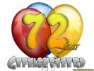 72 jaar ballon