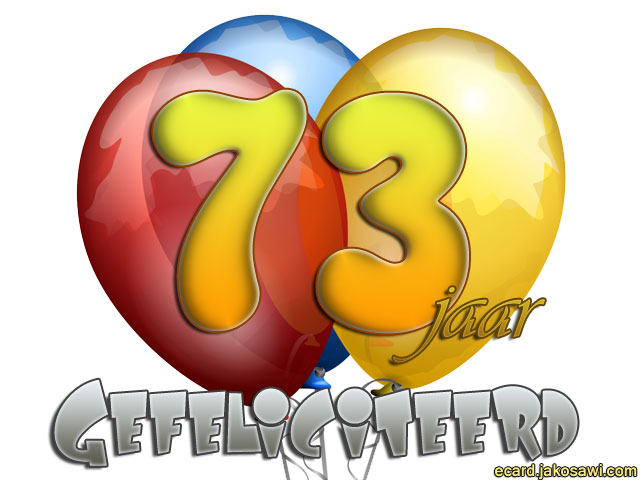 73 jaar ballon