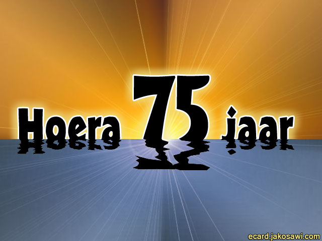 75 jaar sunset